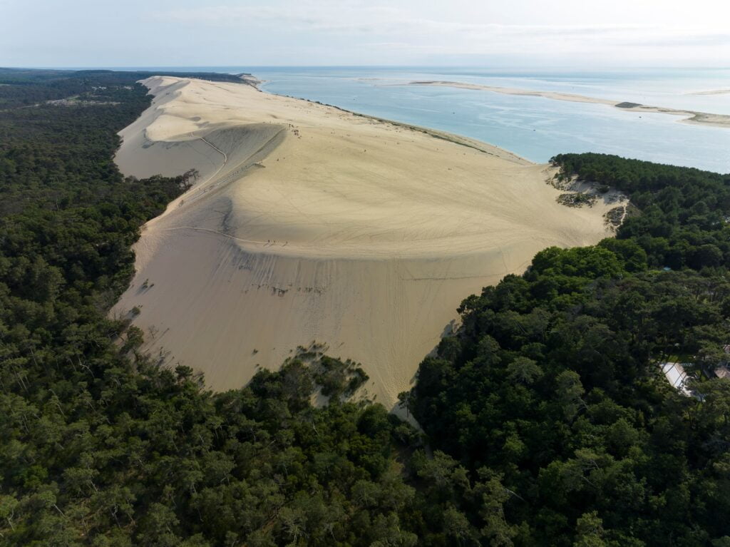 A summit and grains of sand in motion - Dune du Pilat