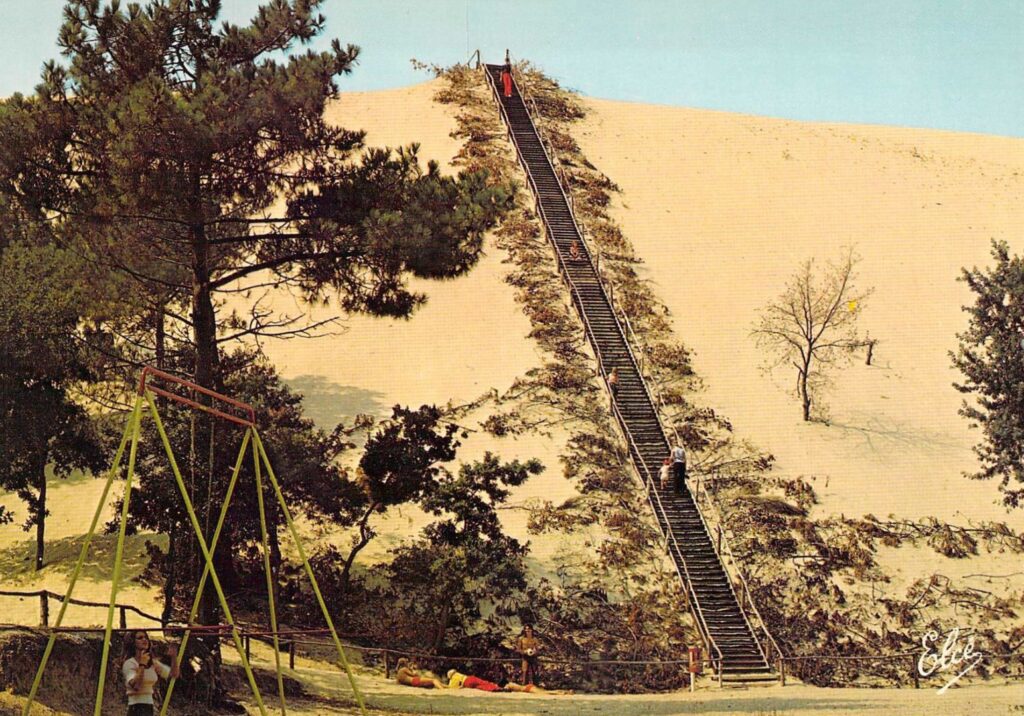 L'escalier est installé ! - Dune du Pilat