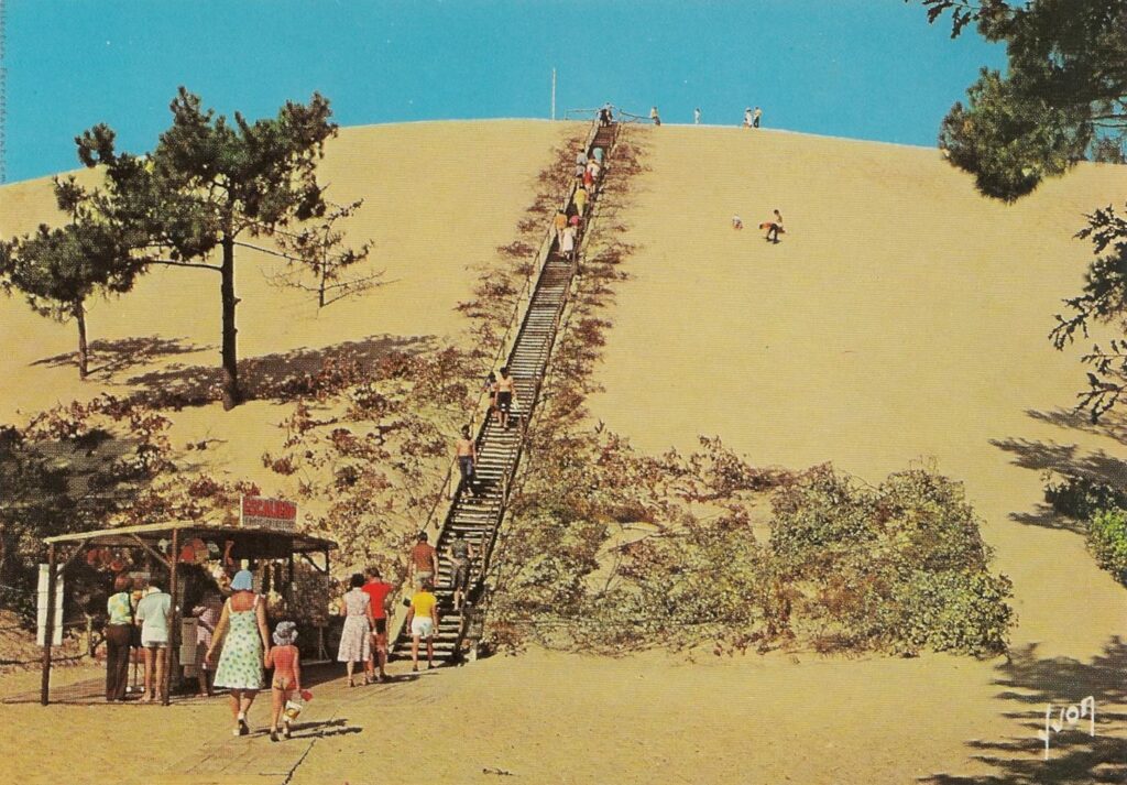 L'escalier est installé ! - Dune du Pilat