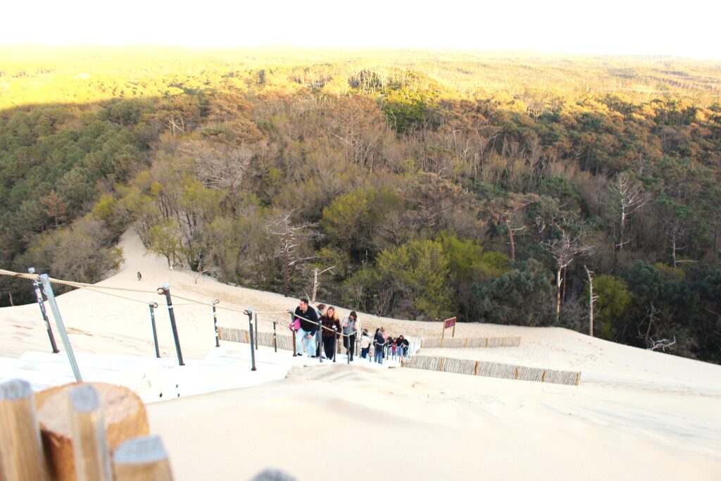 L'escalier est installé ! - Dune du Pilat