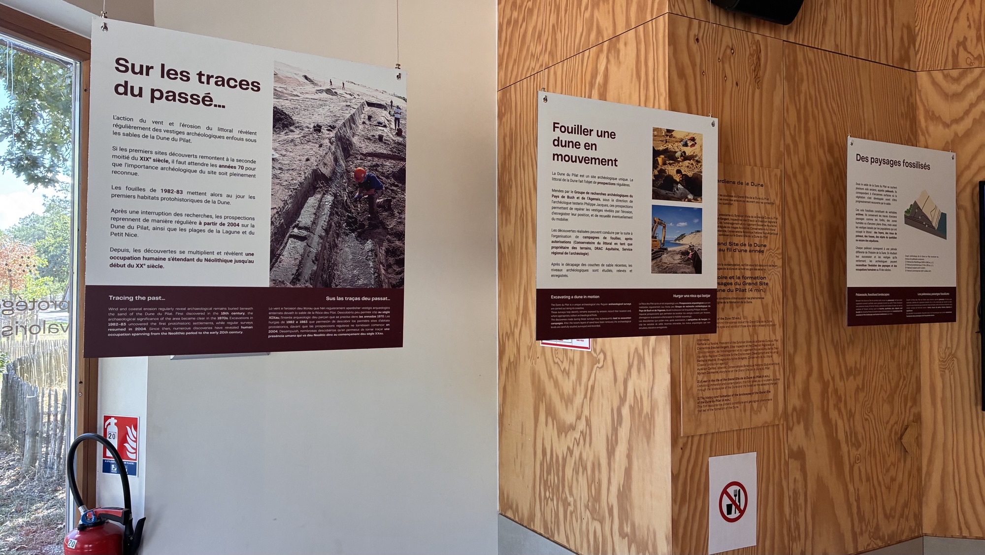 Sitio de excavación arqueológica - Duna del Pilat