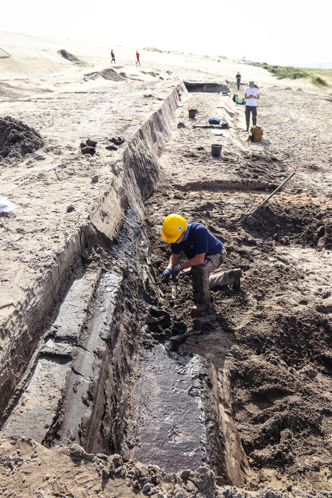 Sitio de excavación arqueológica - Duna del Pilat
