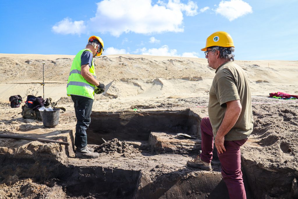 Sitio de excavación arqueológica - Duna del Pilat